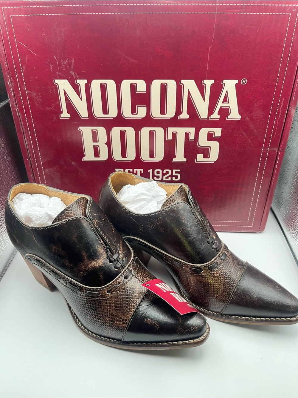 Nocona Boots New Women's 6.5B Sherry Mocha Synthetic